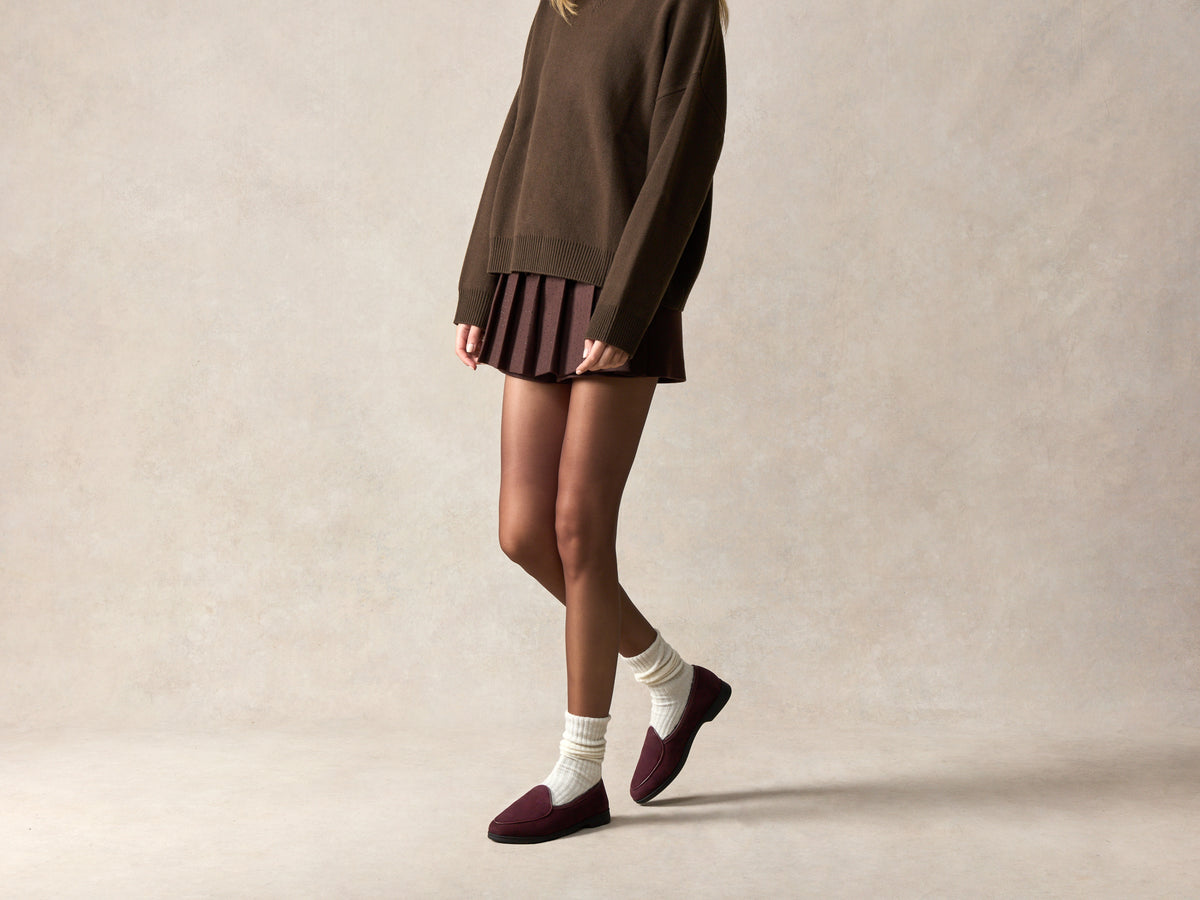 Stride Loafers in Sultan Suede with Shearling Lining