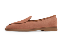 Stride Loafers in Orange Glove Suede Caramel Sole