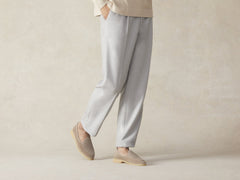 Stride Loafers in Sandy Grey Glove Suede Natural Sole