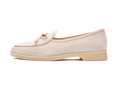 Stride String Loafers in Argile Nude Suede Natural Sole