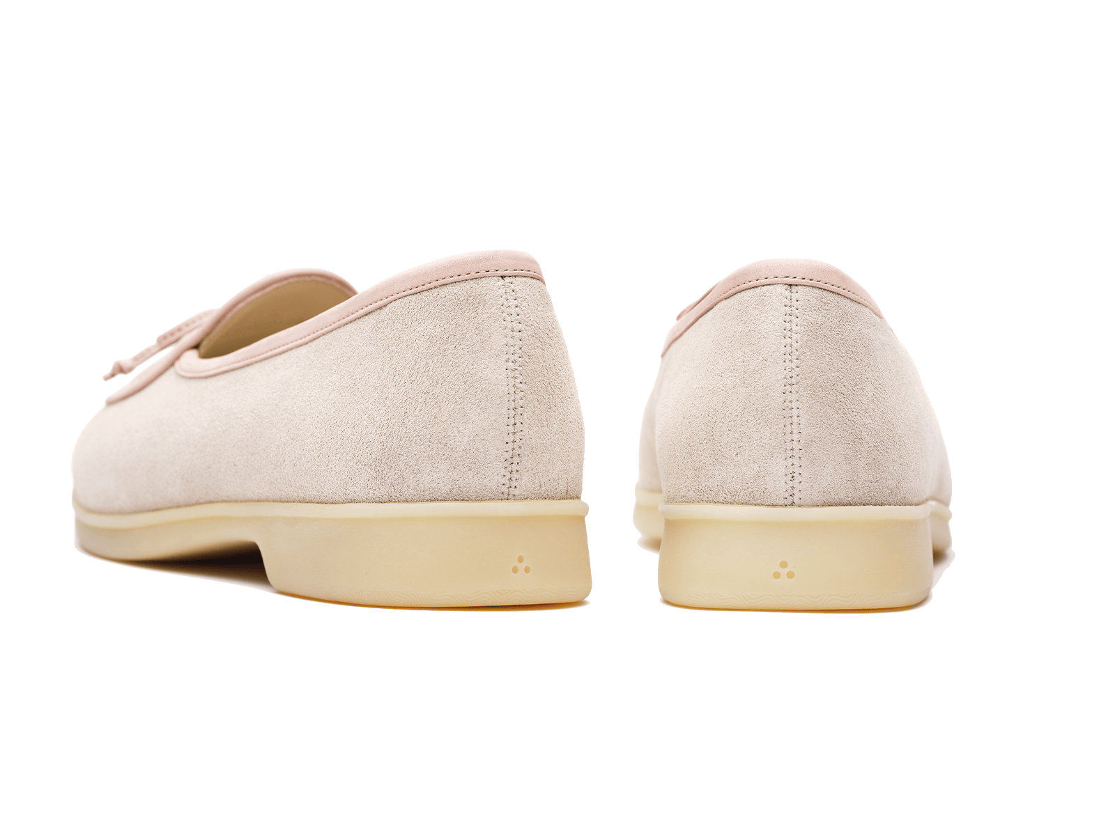 Stride String Loafers in Argile Nude Suede Natural Sole