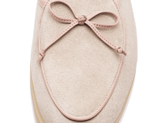 Stride String Loafers in Argile Nude Suede Natural Sole