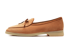 Stride String Loafers in Casaque Suede Natural Sole