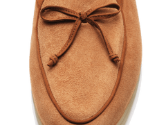 Stride String Loafers in Casaque Suede Natural Sole