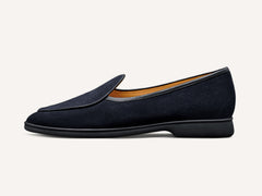 Stride Loafers in Midnight Navy Glove Suede Dark Sole