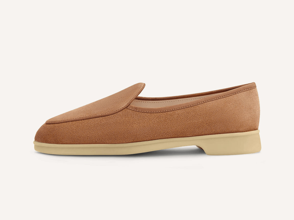 Stride Loafers in Casaque Suede Natural Sole