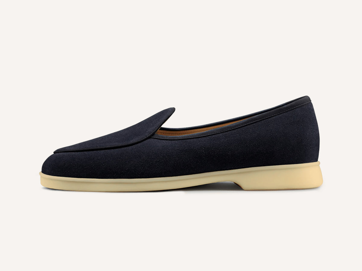 Stride Loafers in Orage Glove Suede Natural Sole