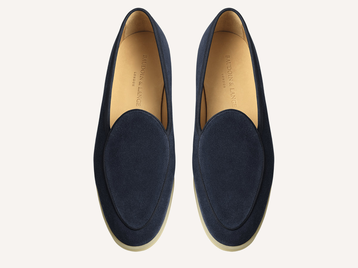 Stride Loafers in Orage Glove Suede Natural Sole