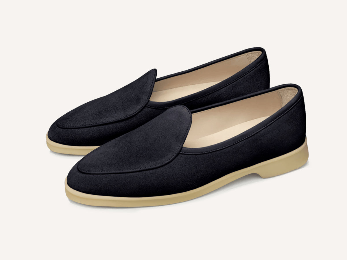 Stride Loafers in Orage Glove Suede Natural Sole