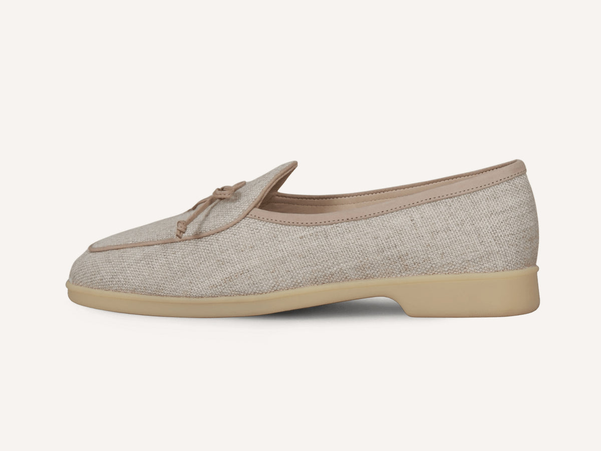 Stride String Loafers in Linen Merlinen