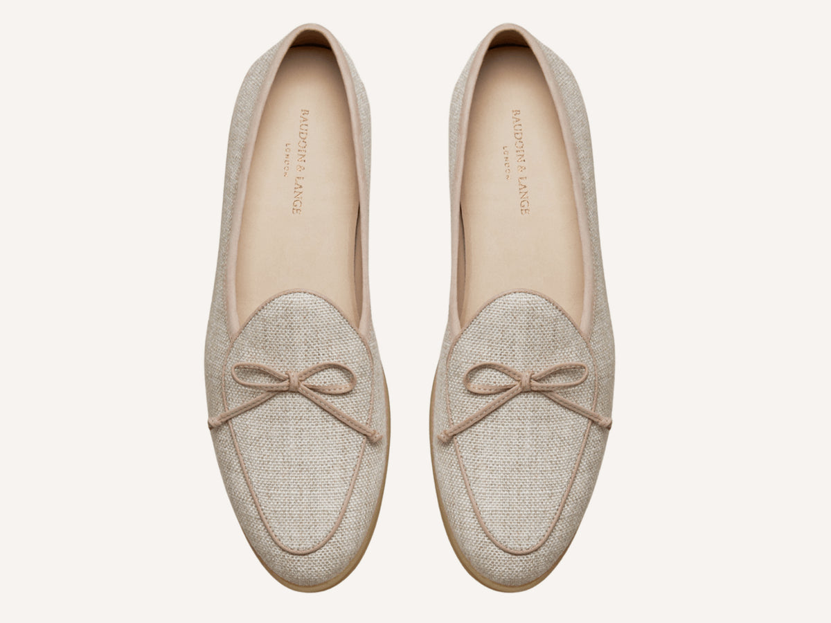 Stride String Loafers in Linen Merlinen