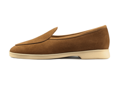 Stride Loafers in Earth Glove Suede Natural Sole