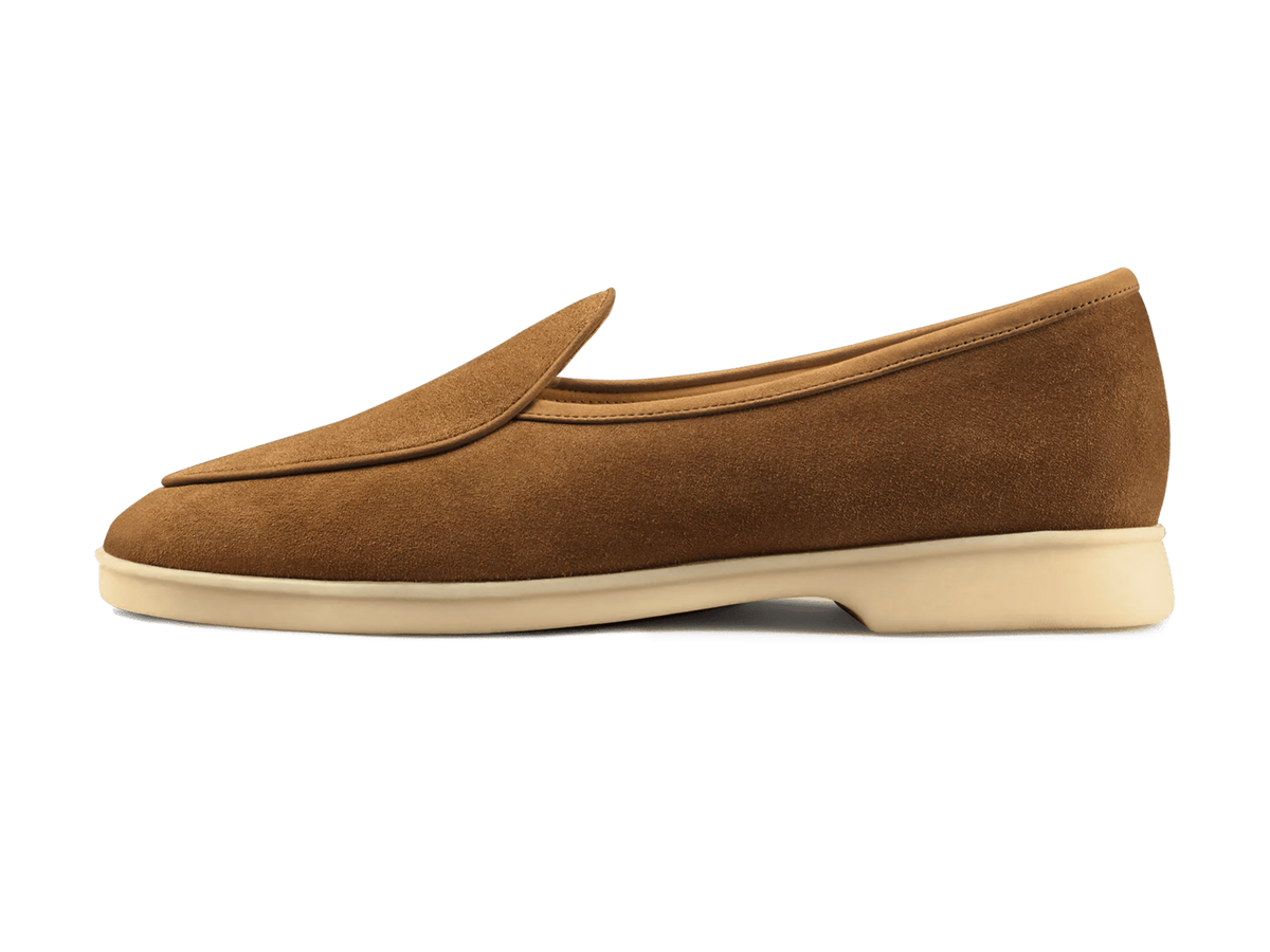 Stride Loafers in Earth Glove Suede Natural Sole