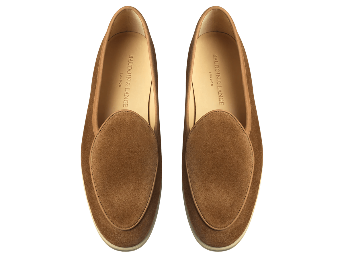 Stride Loafers in Earth Glove Suede Natural Sole