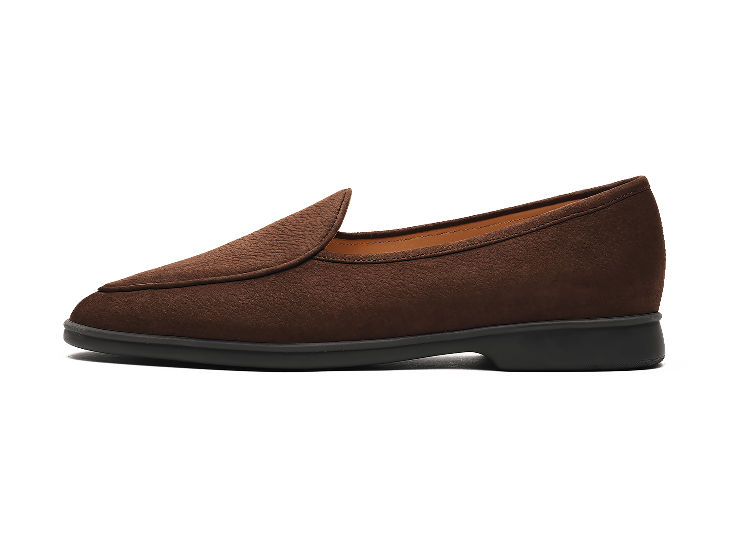 Stride Loafers in Ebony Brown Shield Nubuck