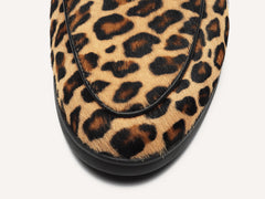 Stride String Loafers in Leopard Print Calf Hair