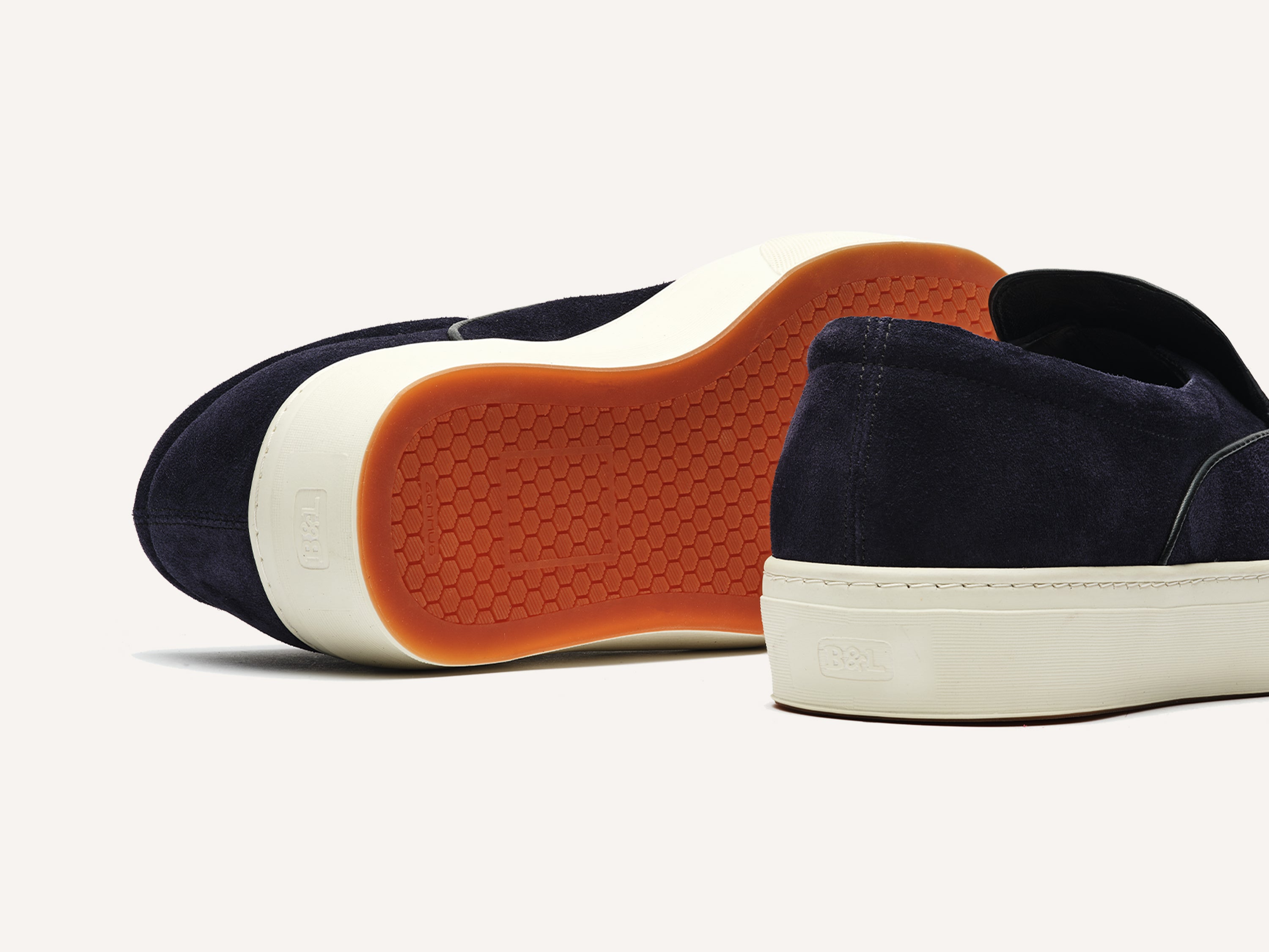 Beat Trainer in Midnight Navy Suede Natural Sole