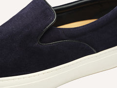 Beat Trainer in Midnight Navy Suede Natural Sole