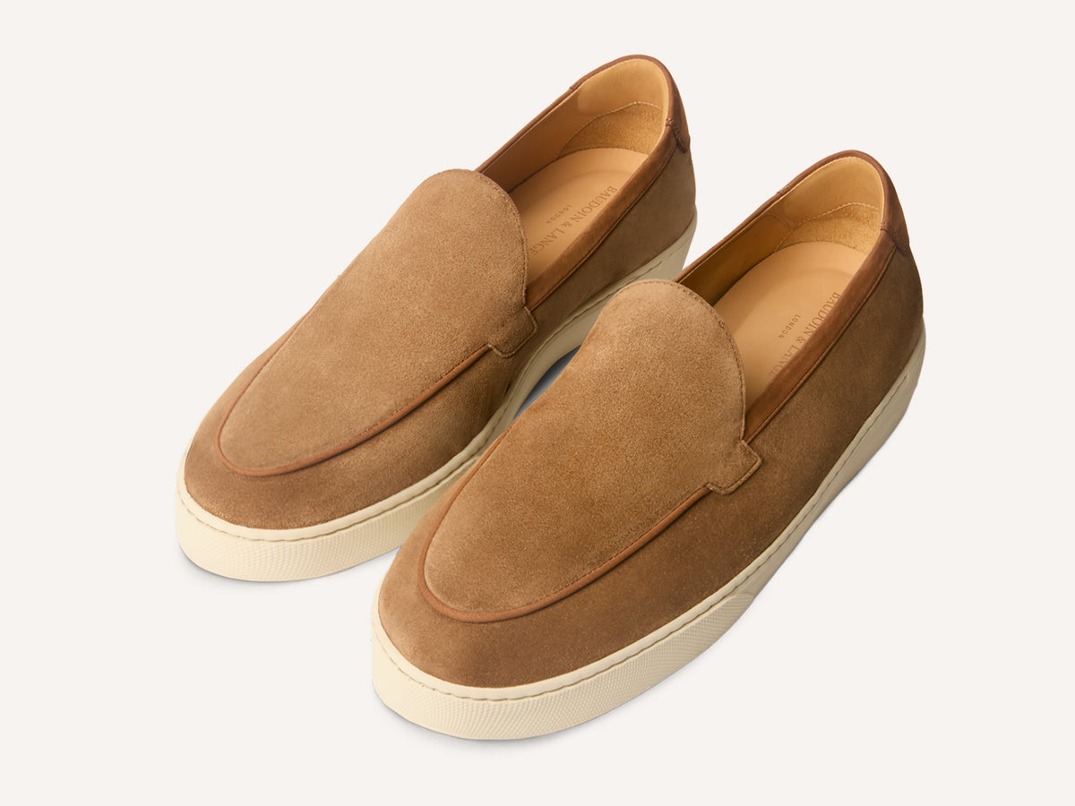 Pace Trainers in Earth Suede