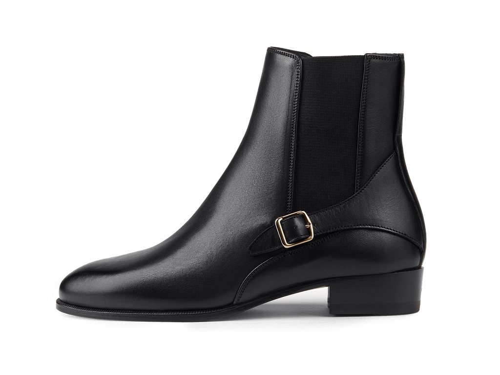 Hopper Boots in Black Dream Calf
