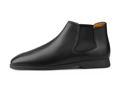 Rover Boots in Black Grain Calf