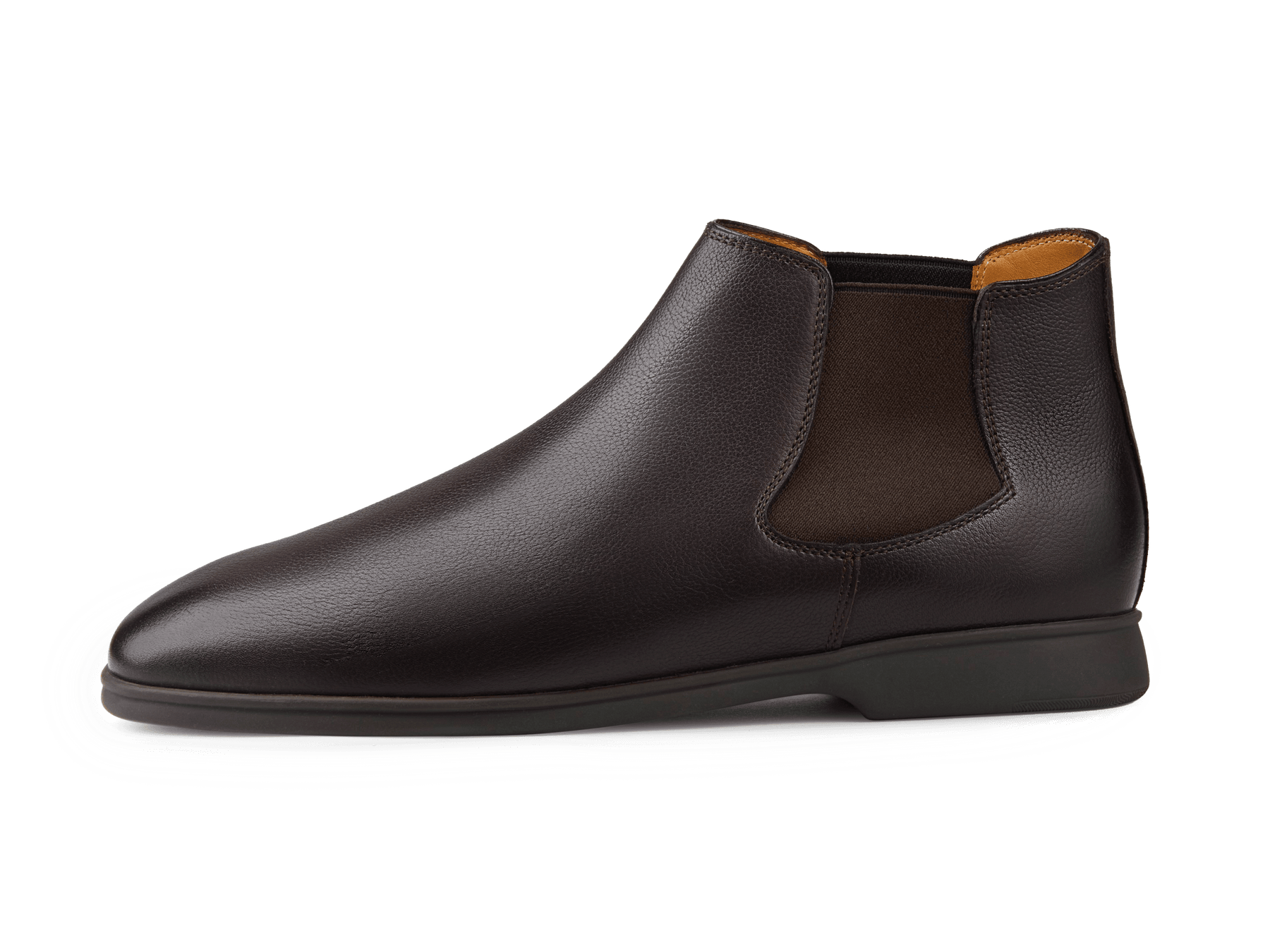 Rover Boots in Dark Brown Grain Calf