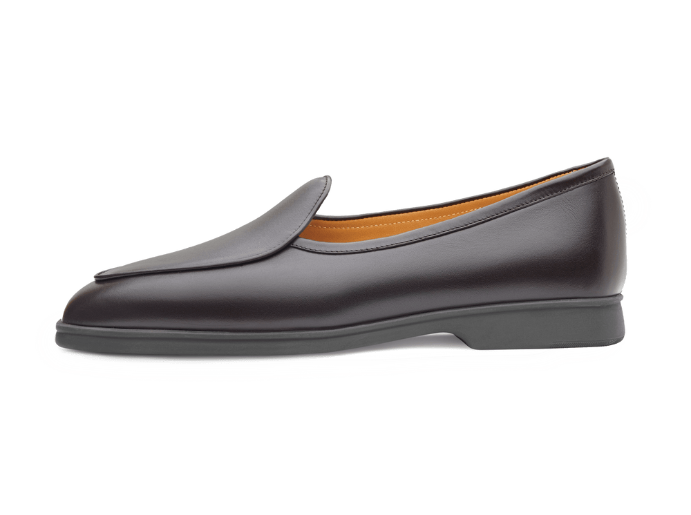 Stride Loafers in Dark Brown Milled Calf