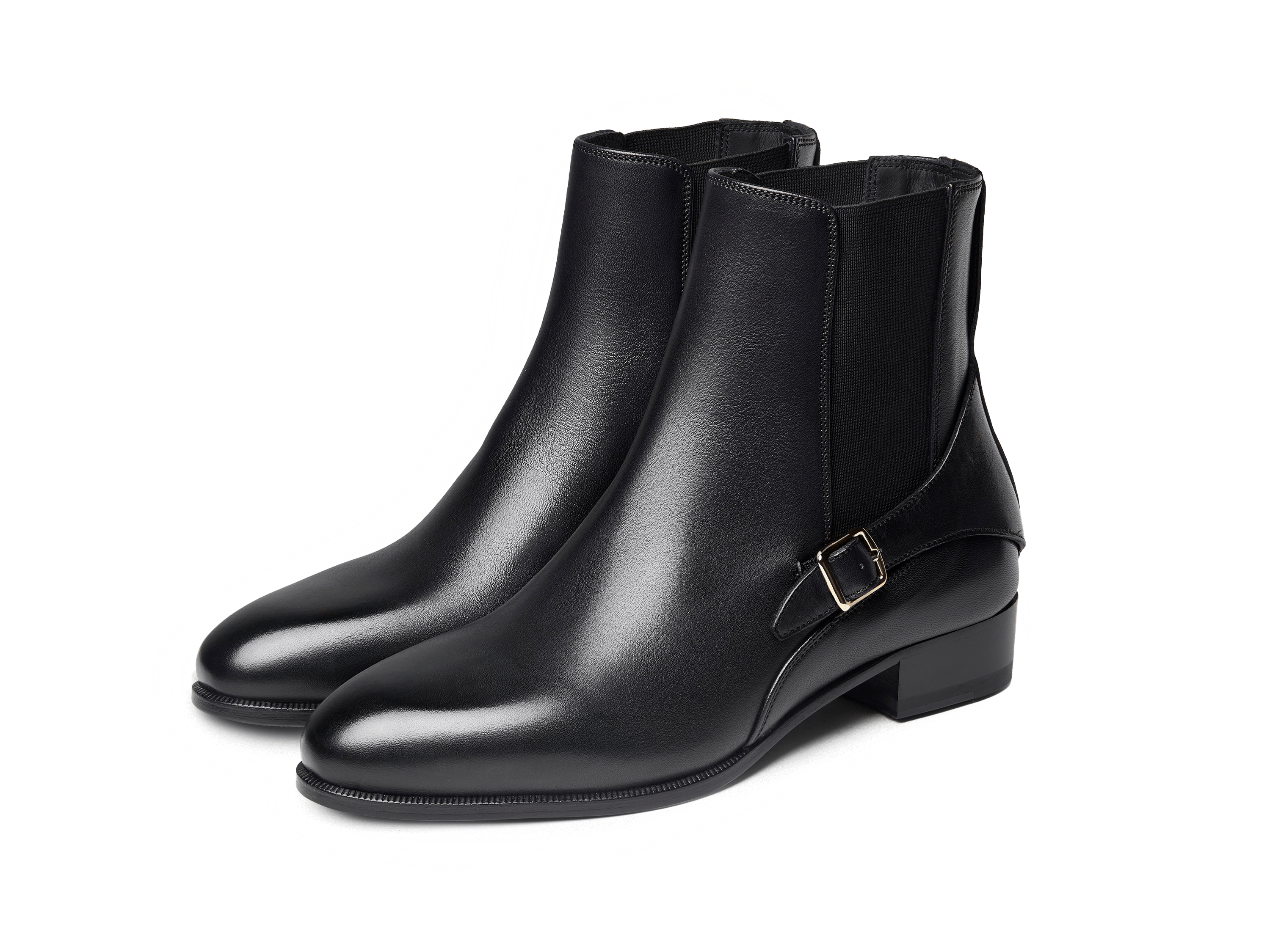 Hopper Boots in Black Dream Calf