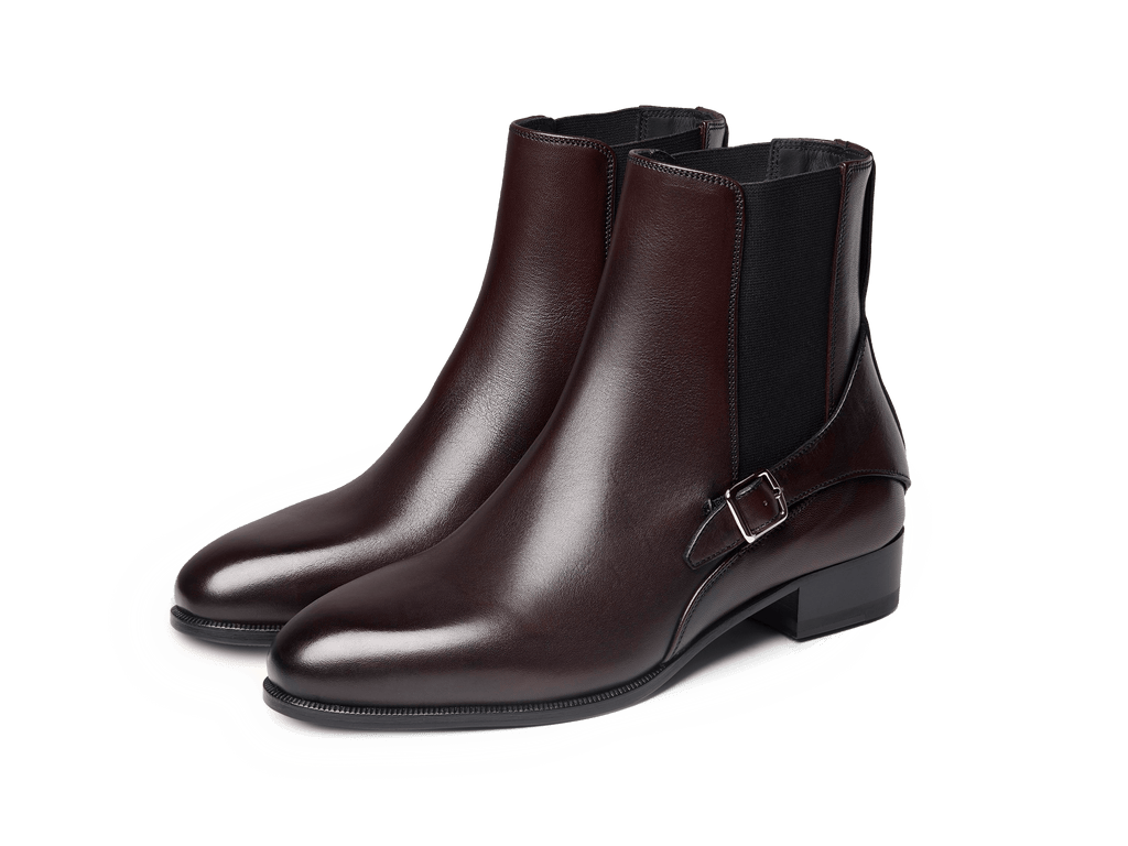 Hopper Boots in Burgundy Dream Calf Baudoin Lange