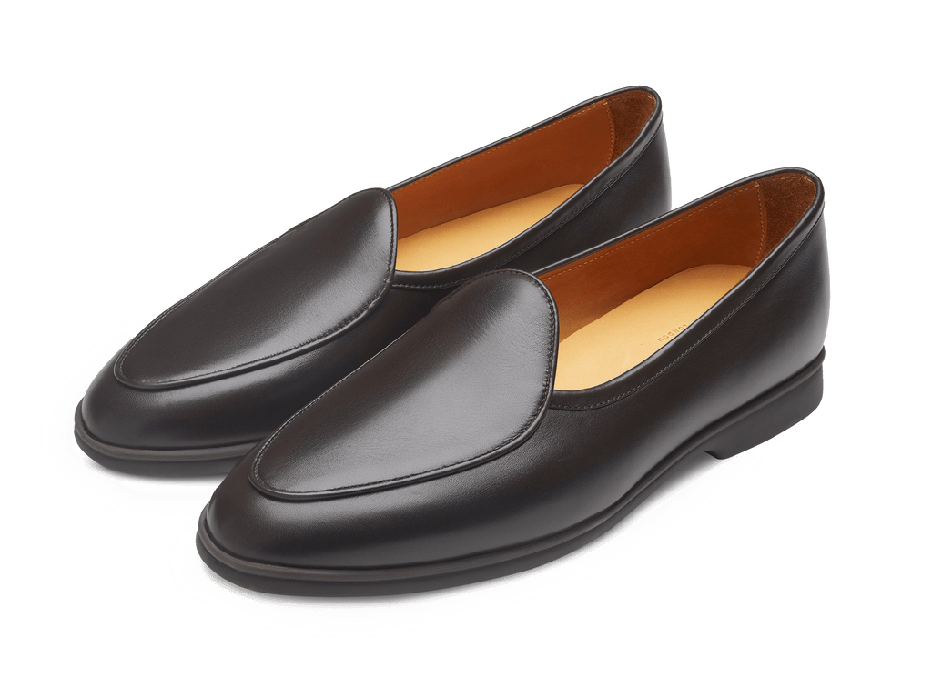 Stride Loafers in Dark Brown Milled Calf