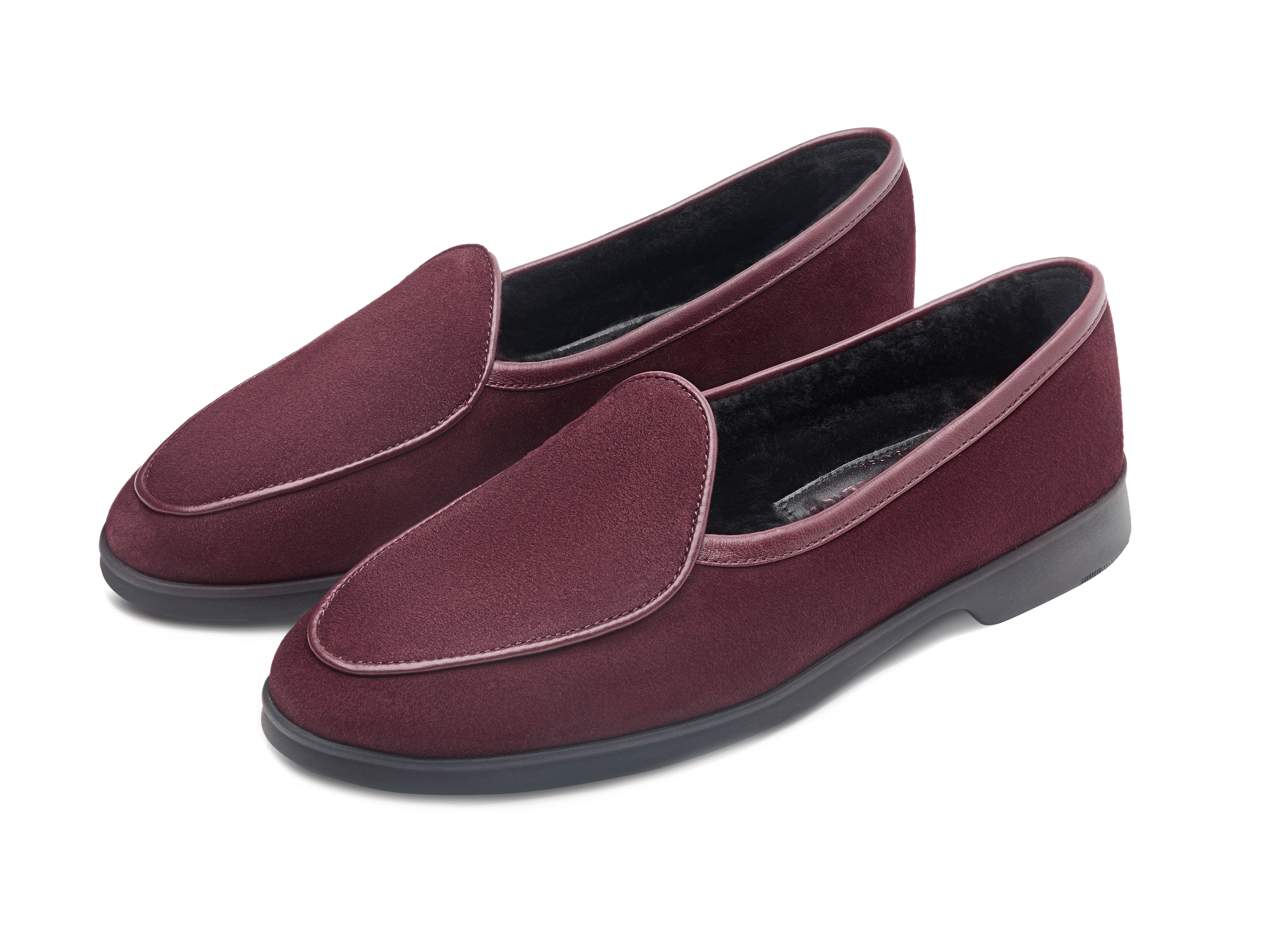 Stride Loafers in Sultan Glove Suede with Shearling Lining