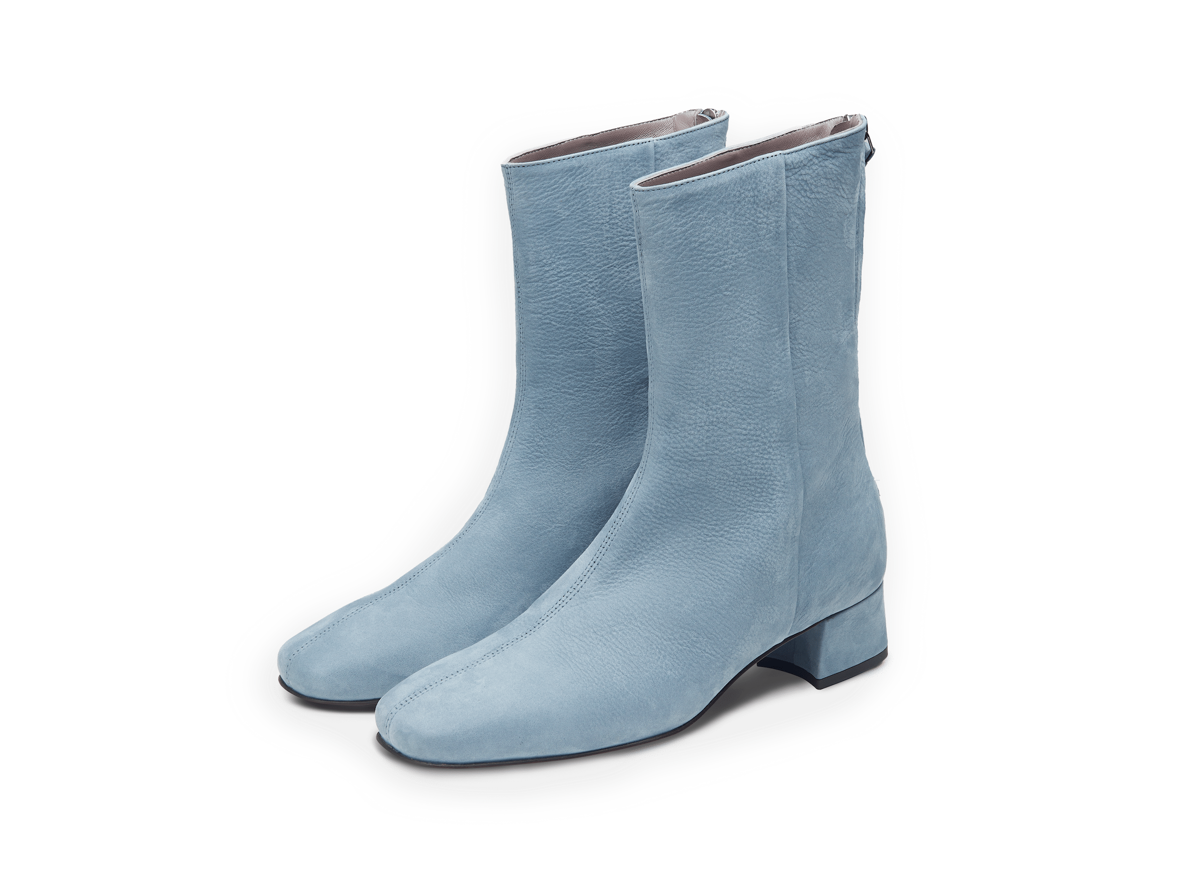 Debbie High Boots in Thunder Blue Nubuck