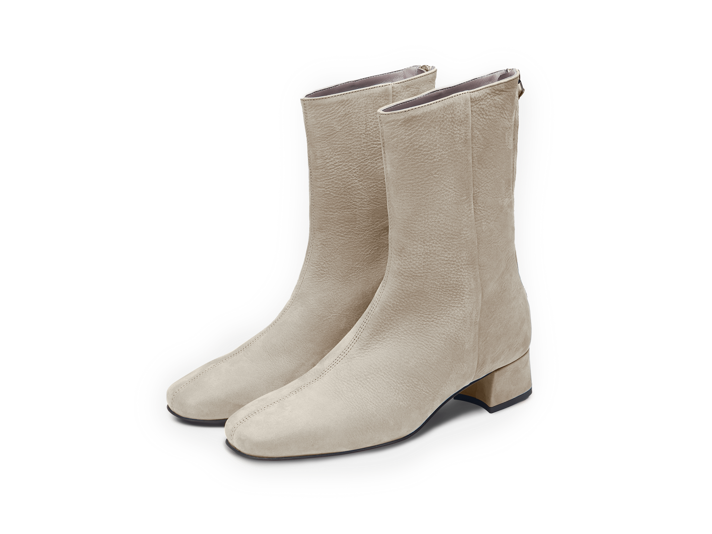 Debbie High Boots in Mink Taupe Nubuck