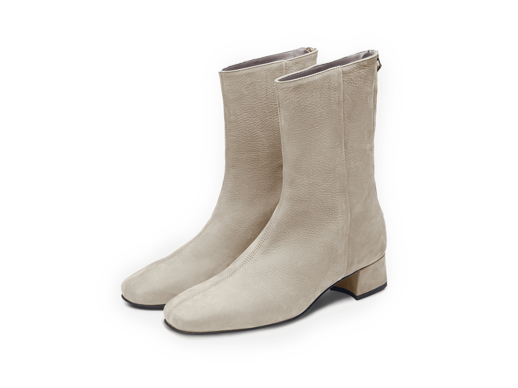 Debbie High Boots in Mink Taupe Nubuck