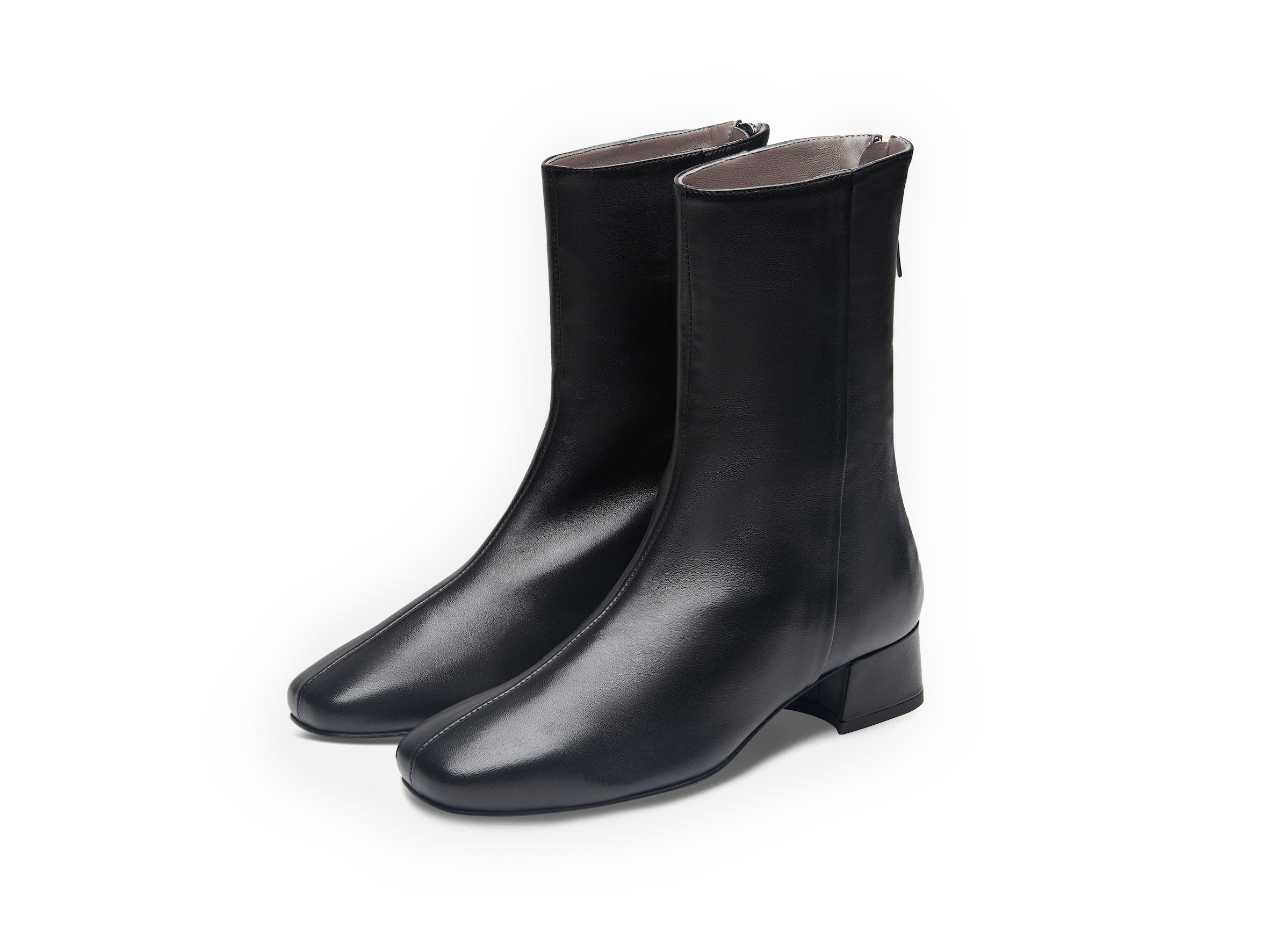 Debbie High Boots in Nero Nappa