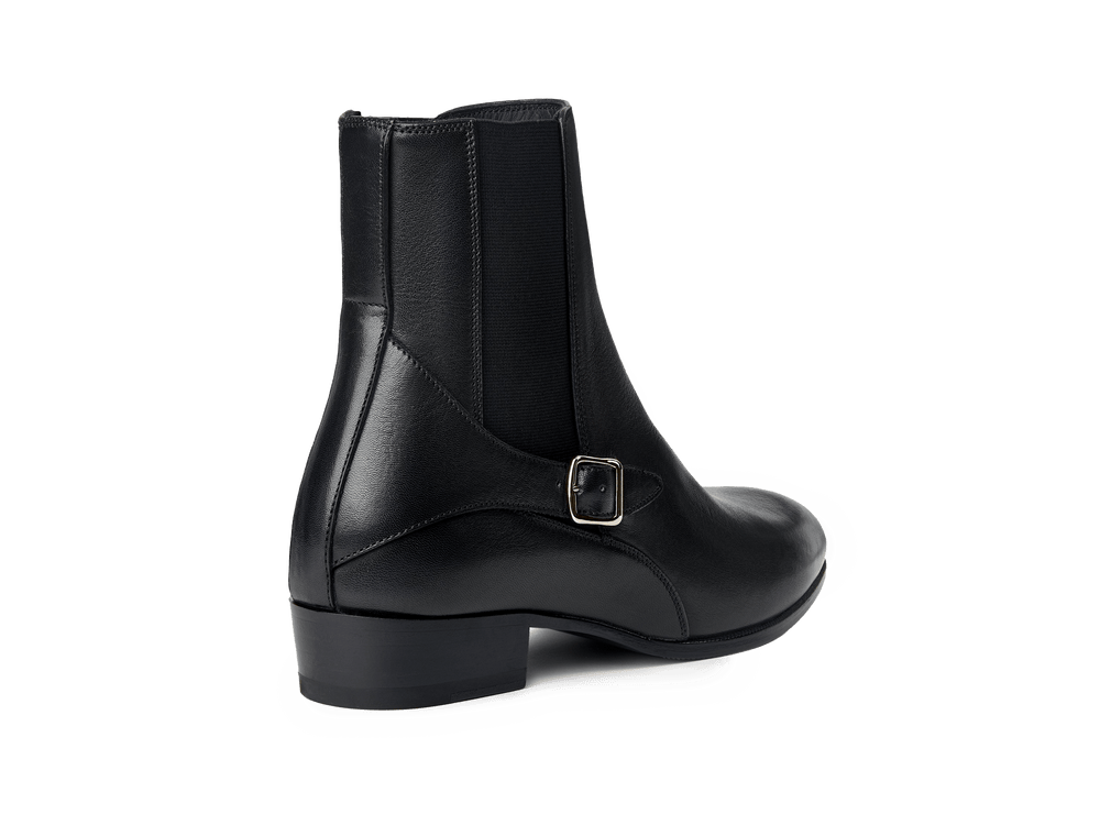 Hopper Boots in Black Dream Calf