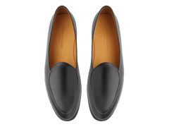 Stride Loafers in Black Milled Calf