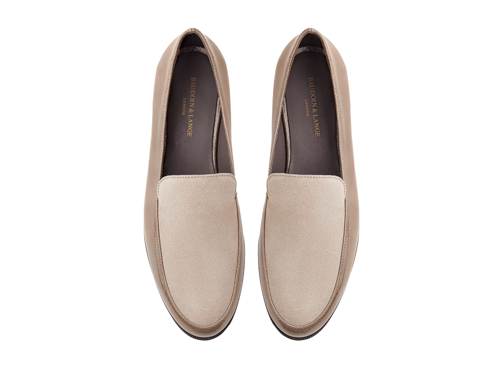 Ada Loafers in Marmotte Patent and Glove Suede
