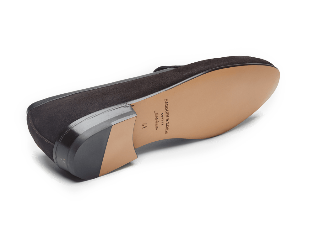 Sagan Classic Loafers in Lusitanias Dark Brown Suede