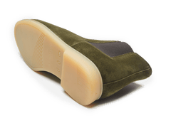 Rover Boots in Moss Glove Suede Natural Sole