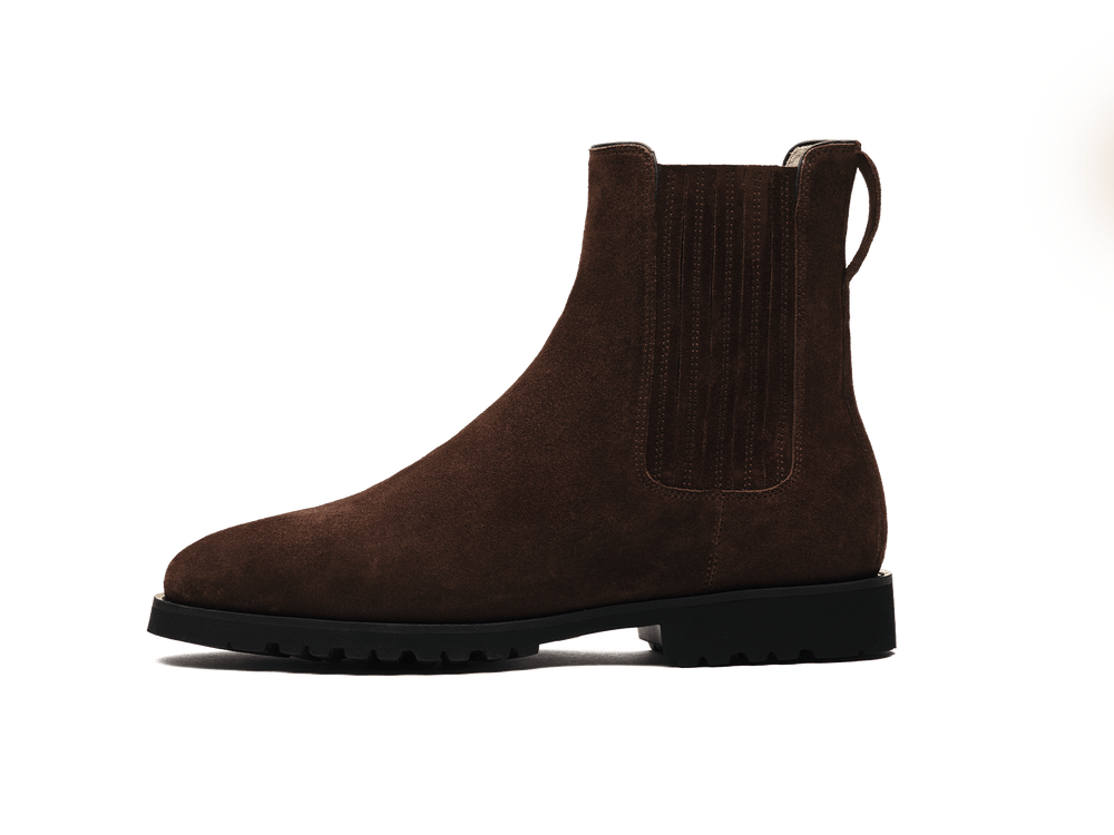 Arlington Chelsea Boots in Dark Brown Glove Suede