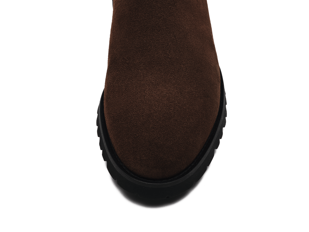 Arlington Chelsea Boots in Dark Brown Glove Suede