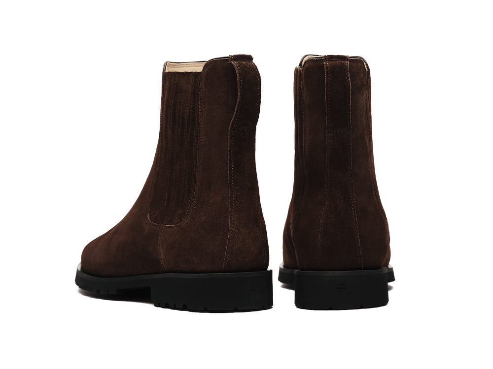 Arlington Chelsea Boots in Dark Brown Glove Suede