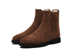 Arlington Chelsea Boots in Noisette Brown Glove Suede