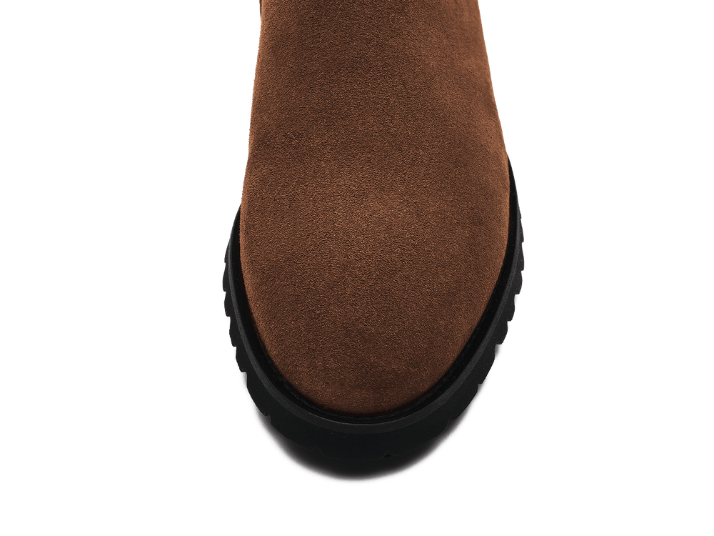 Arlington Chelsea Boots in Noisette Brown Glove Suede