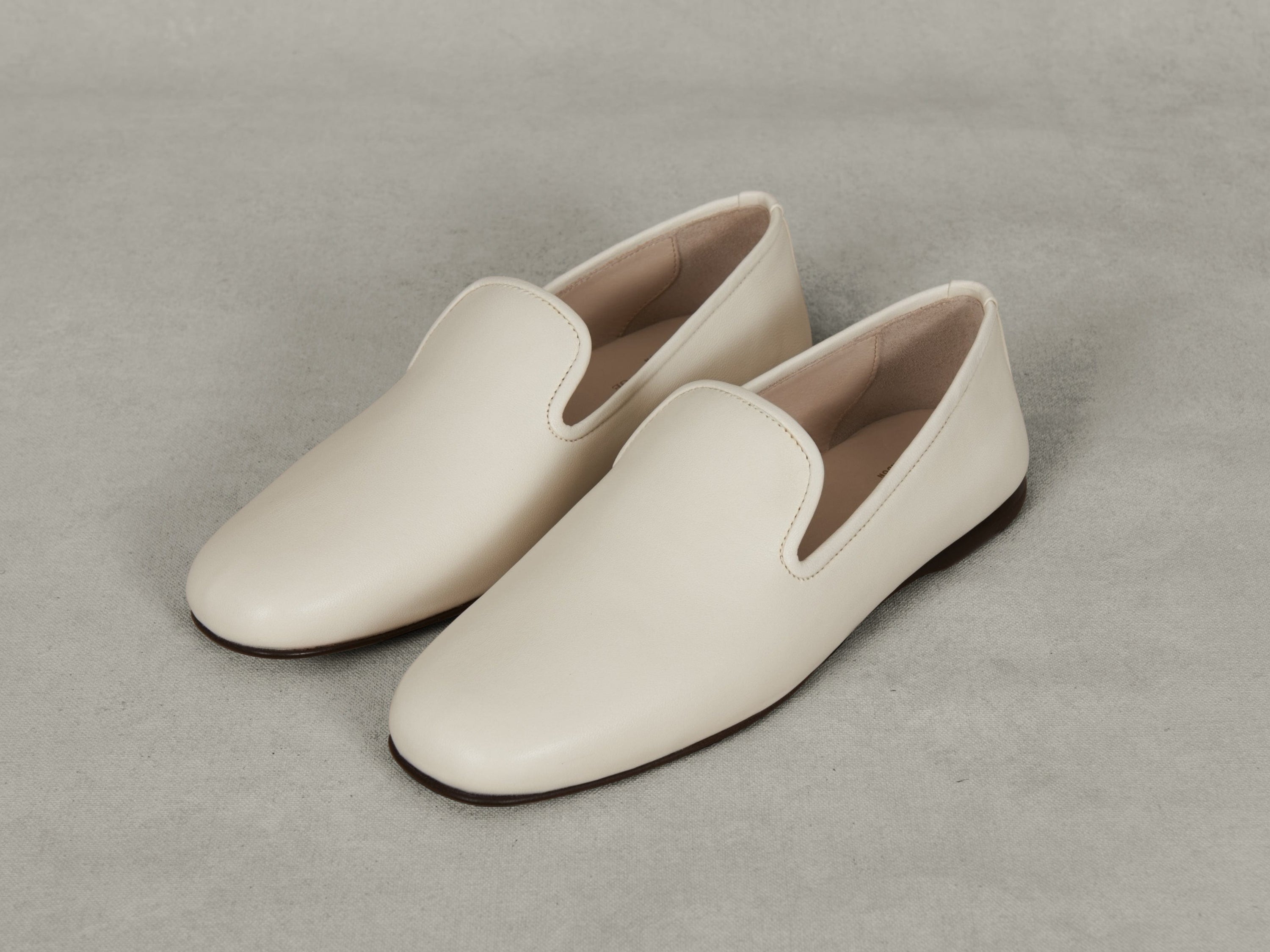 Fenice Loafers in Blanc Cassè Nappa