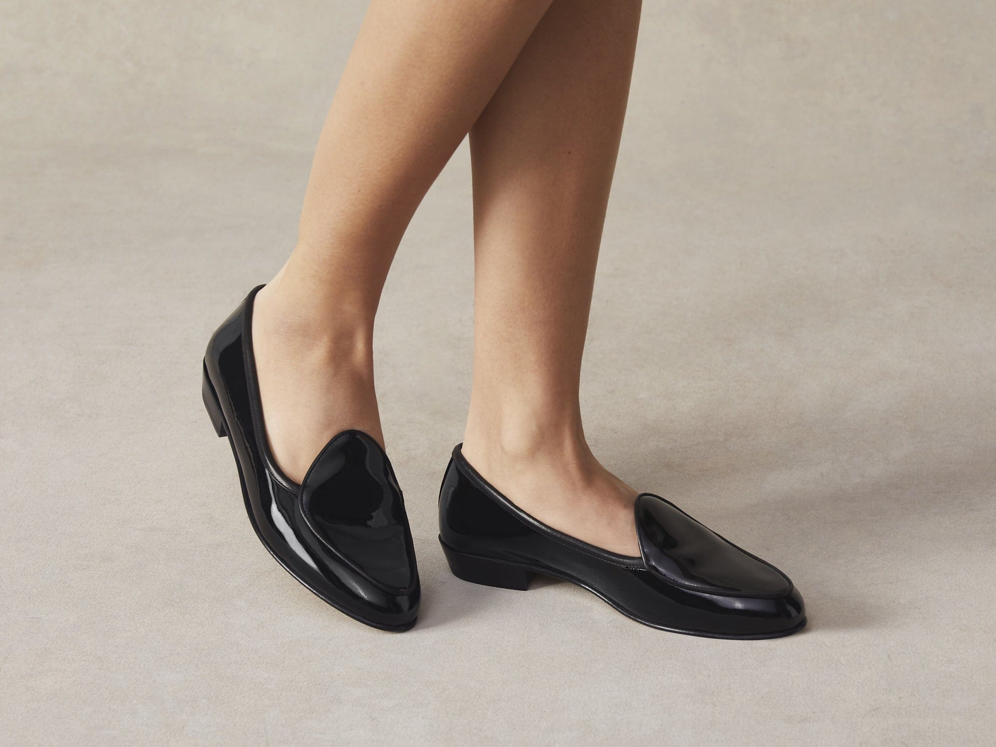 Sagan Loafers in Black Patent