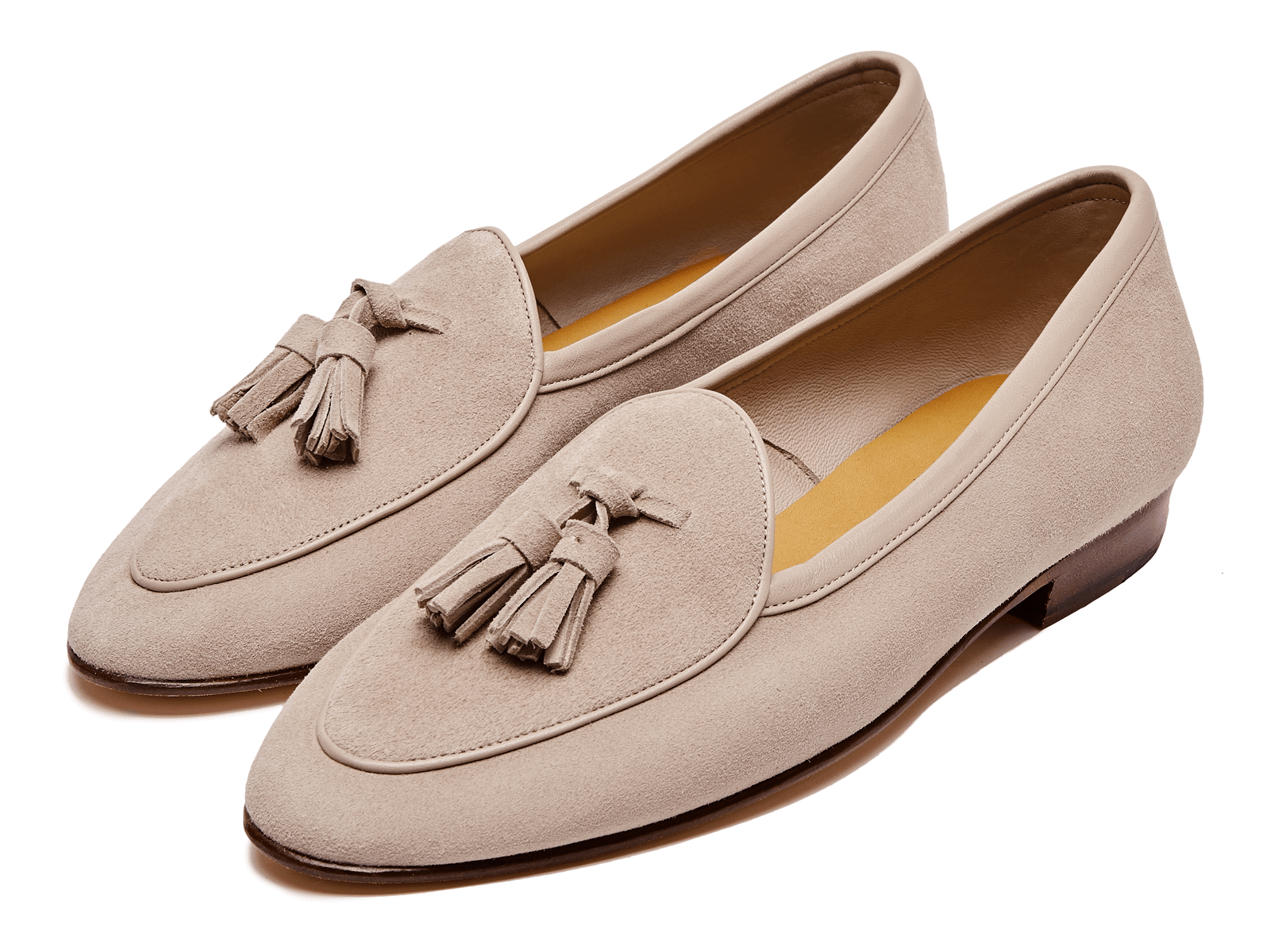 Sagan Classic Tassel Loafers in Albâtre Asteria Suede