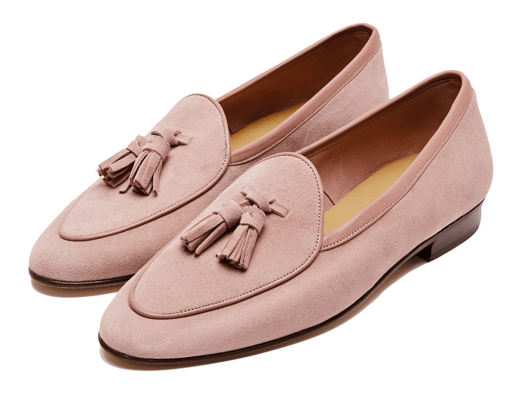 Sagan Classic Tassel Loafers in Ispahan Asteria Suede