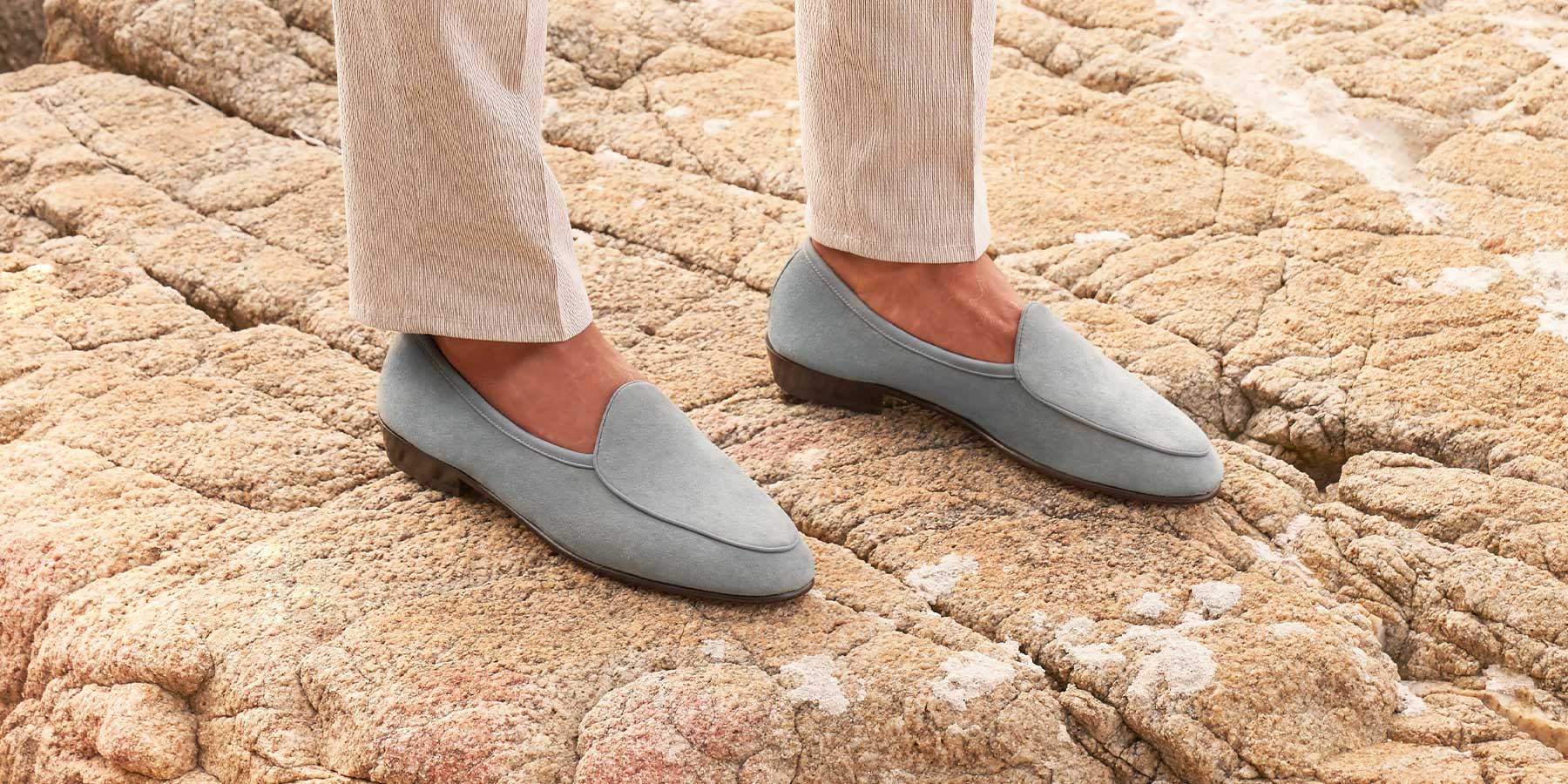 Our Universe SS24 Sagan Classic Loafers in Thunder Blue Suede